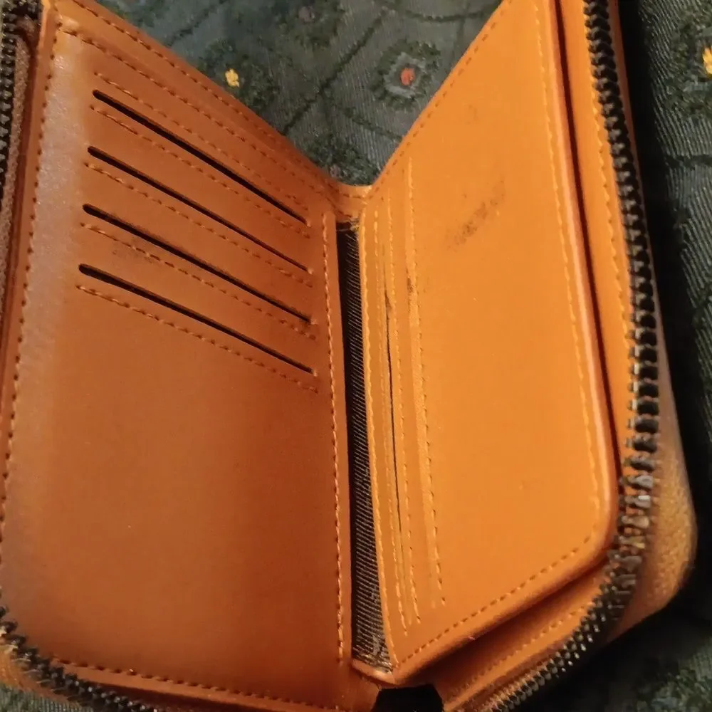 AIKS Brown Leather Wallet